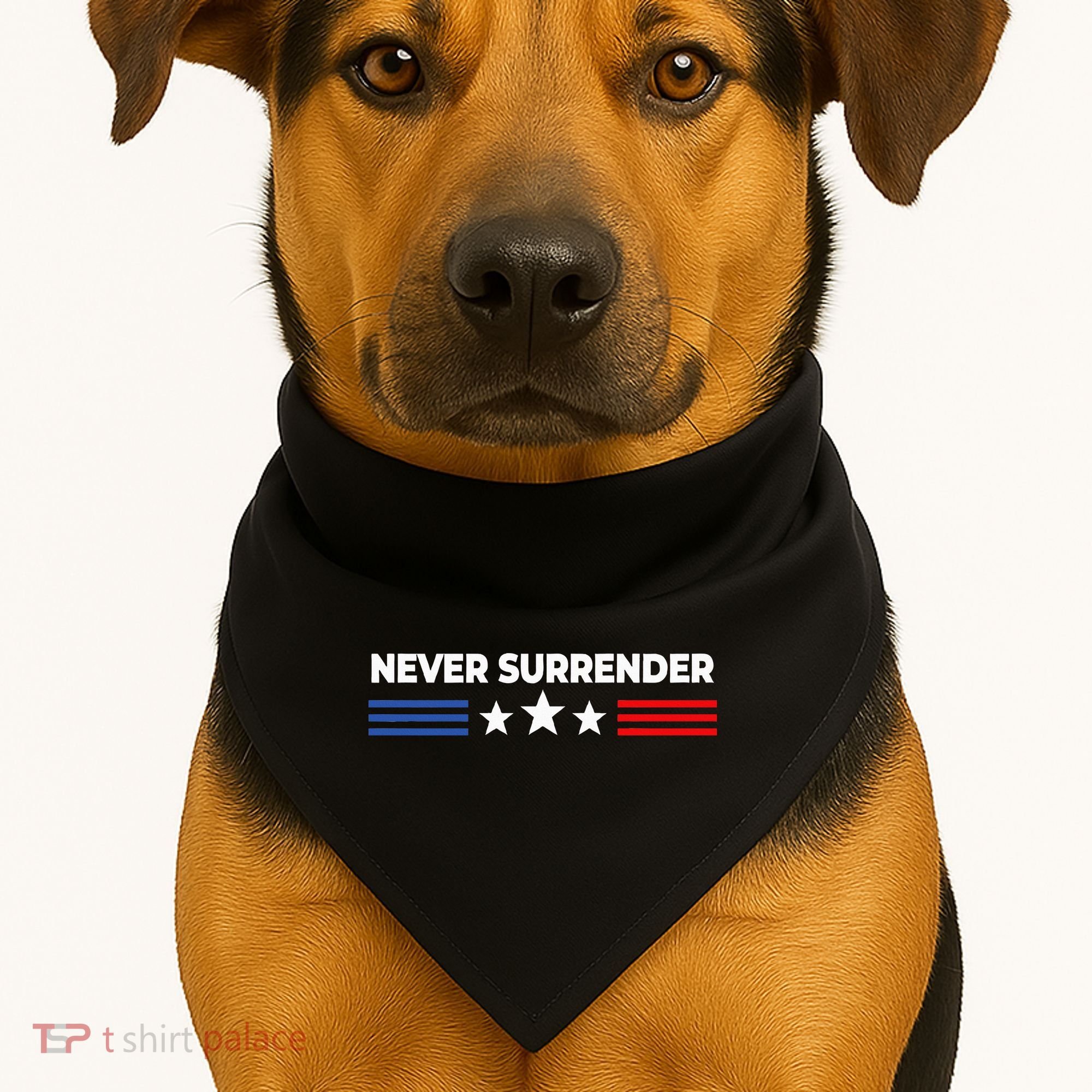 Never Surrender Never Surrender USA-Made Doggie Bandana