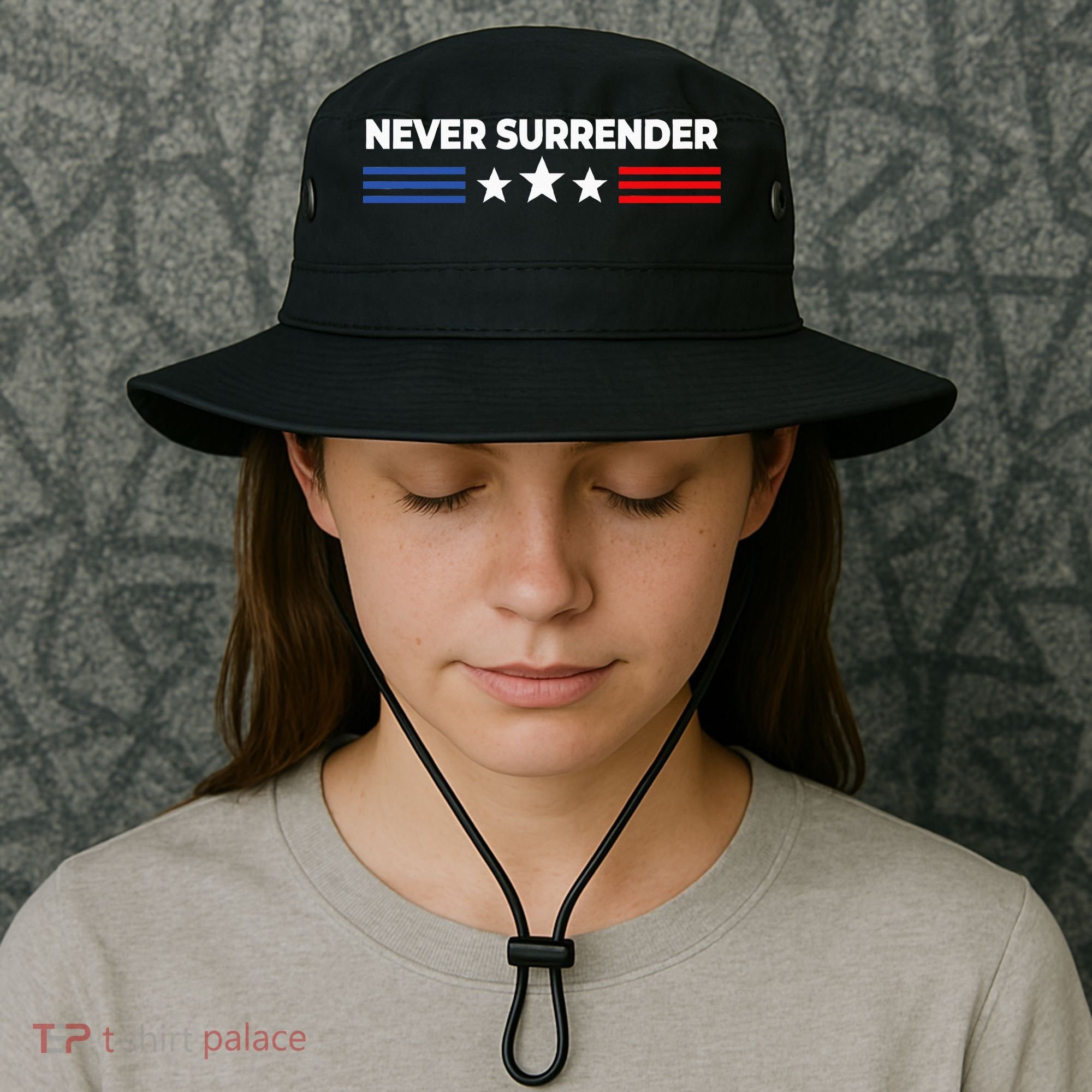 Never Surrender Never Surrender Bucket Hat