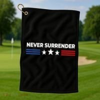 Never Surrender Never Surrender Golf Towel thumb 1