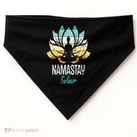 Namastay Sober NA AA 12 Step Recovery Narcotics Anonymous USA-Made Doggie Bandana thumb 0