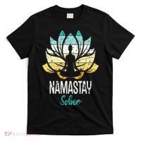 Namastay Sober NA AA 12 Step Recovery Narcotics Anonymous T-Shirt thumb 0