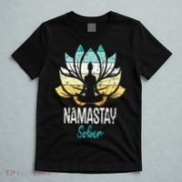Namastay Sober NA AA 12 Step Recovery Narcotics Anonymous T-Shirt thumb 5