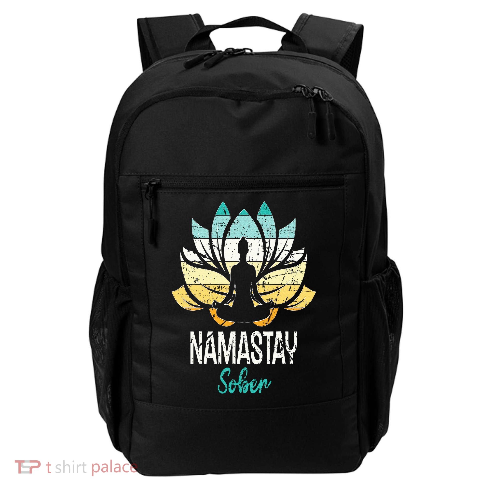 Namastay Sober NA AA 12 Step Recovery Narcotics Anonymous Backpack