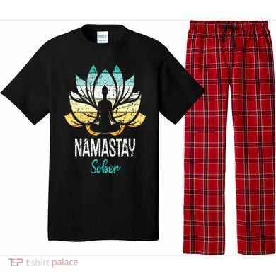 Namastay Sober NA AA 12 Step Recovery Narcotics Anonymous Pajama Set