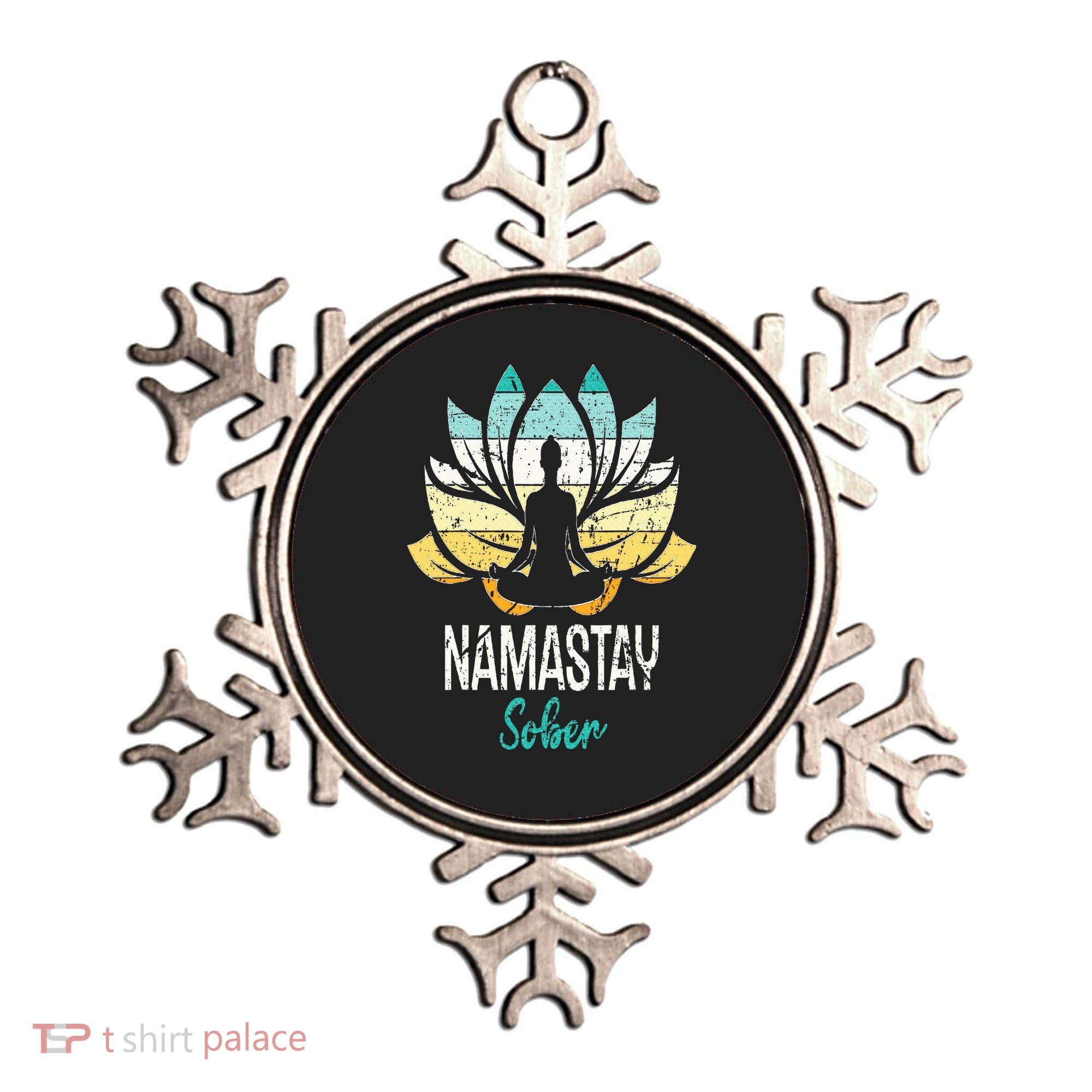 Namastay Sober NA AA 12 Step Recovery Narcotics Anonymous Ornament