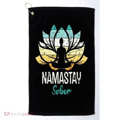 Namastay Sober NA AA 12 Step Recovery Narcotics Anonymous Golf Towel