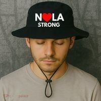 Nola Strong New Orleanssupport Never Forget Nola Strong Bucket Hat thumb 2