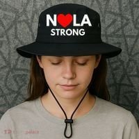 Nola Strong New Orleanssupport Never Forget Nola Strong Bucket Hat thumb 3