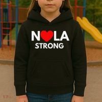 Nola Strong New Orleanssupport Never Forget Nola Strong Kids Hoodie thumb 3