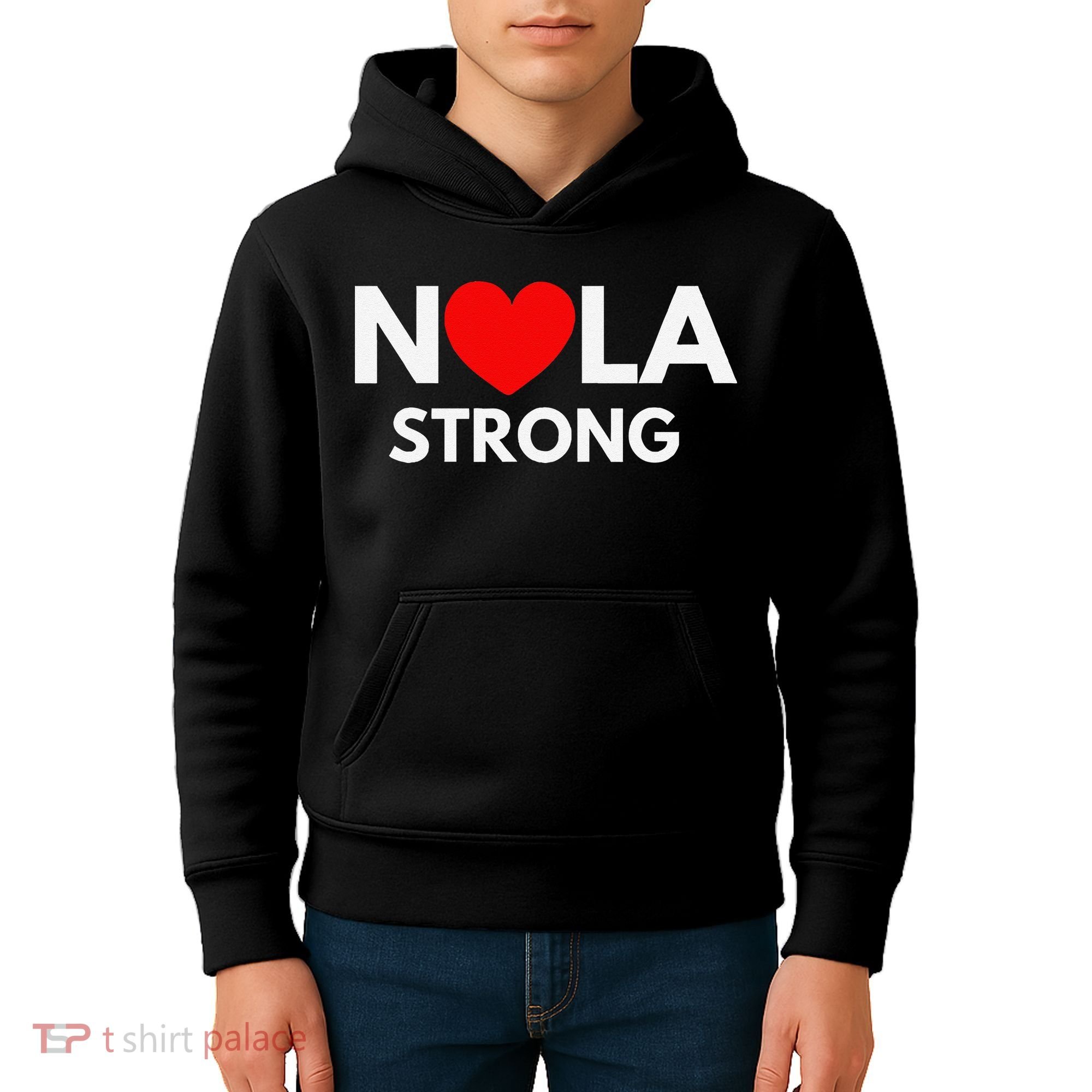 Nola Strong New Orleanssupport Never Forget Nola Strong Kids Hoodie