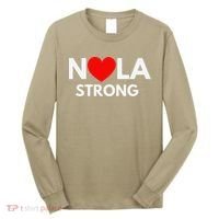 Nola Strong New Orleanssupport Never Forget Nola Strong Long Sleeve Shirt thumb 0