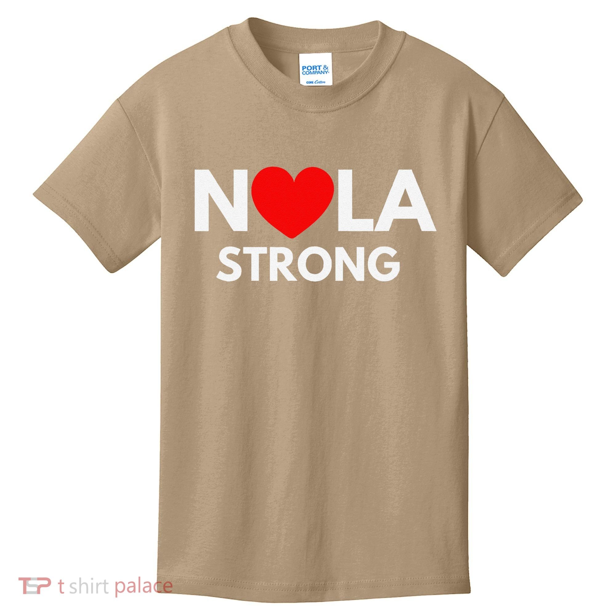 Nola Strong New Orleanssupport Never Forget Nola Strong Kids T-Shirt