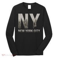 Nyc Skylines New York City That Never Sleeps Gift Long Sleeve Shirt thumb 0