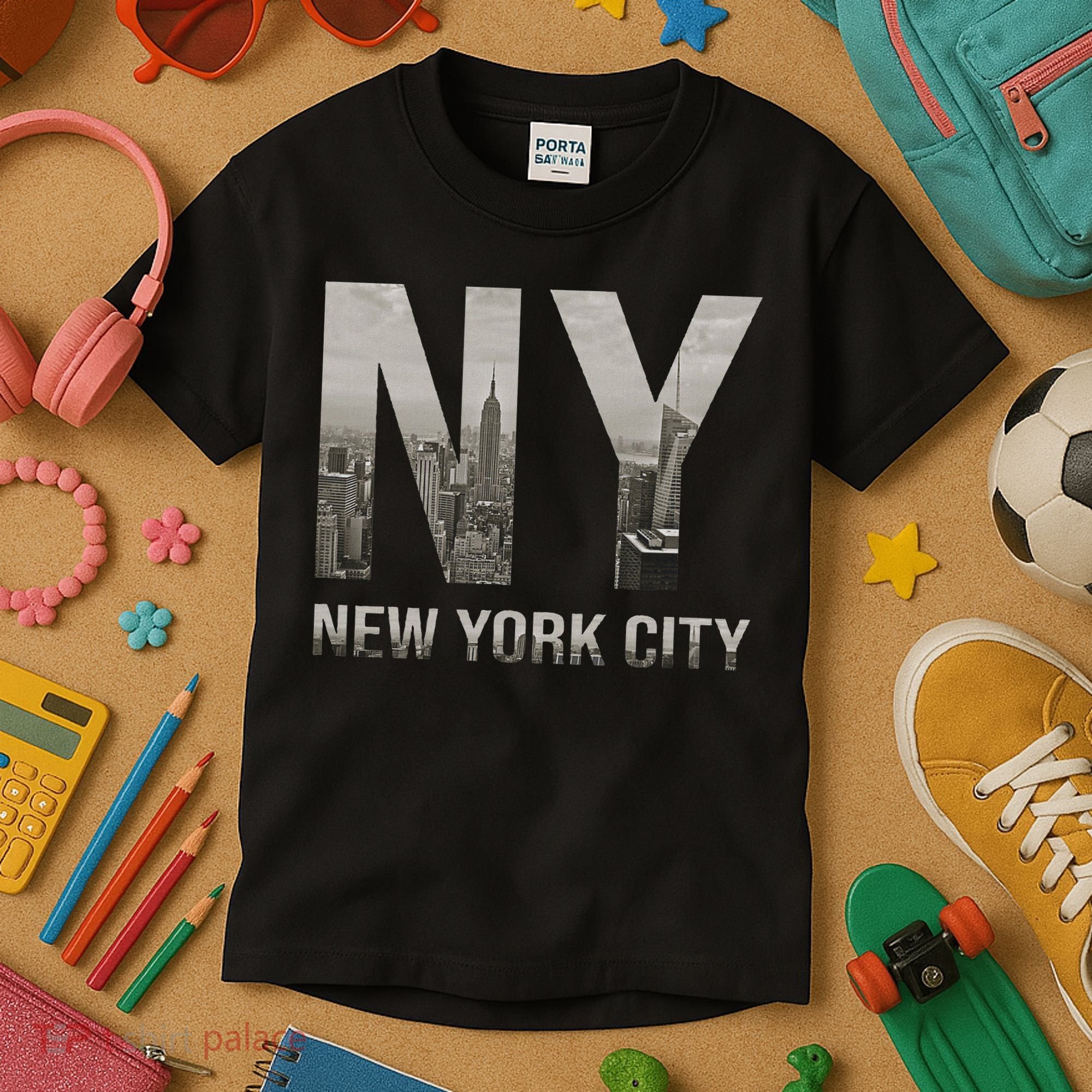 Nyc Skylines New York City That Never Sleeps Gift Kids T-Shirt