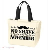 No Shave November Mustache Funny Tote Bag thumb 3