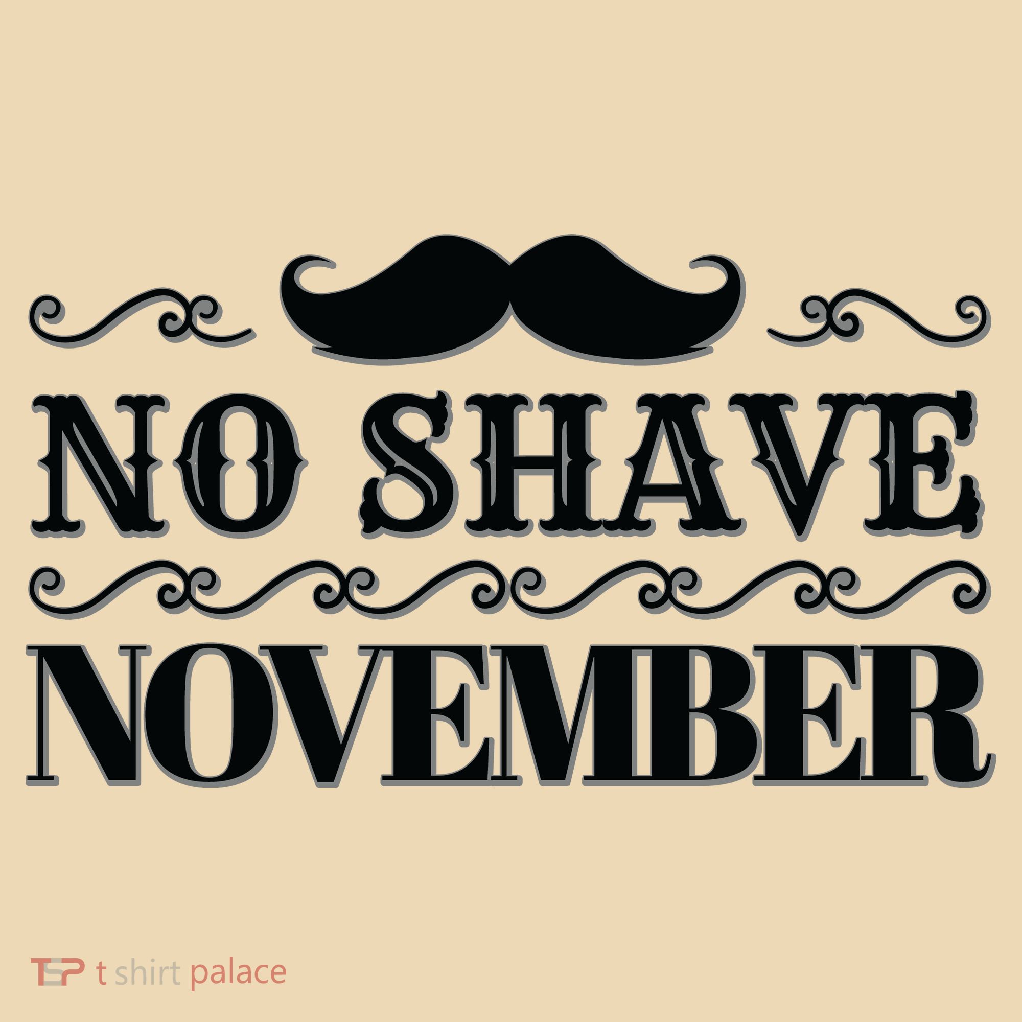 No Shave November Mustache Funny Tote Bag