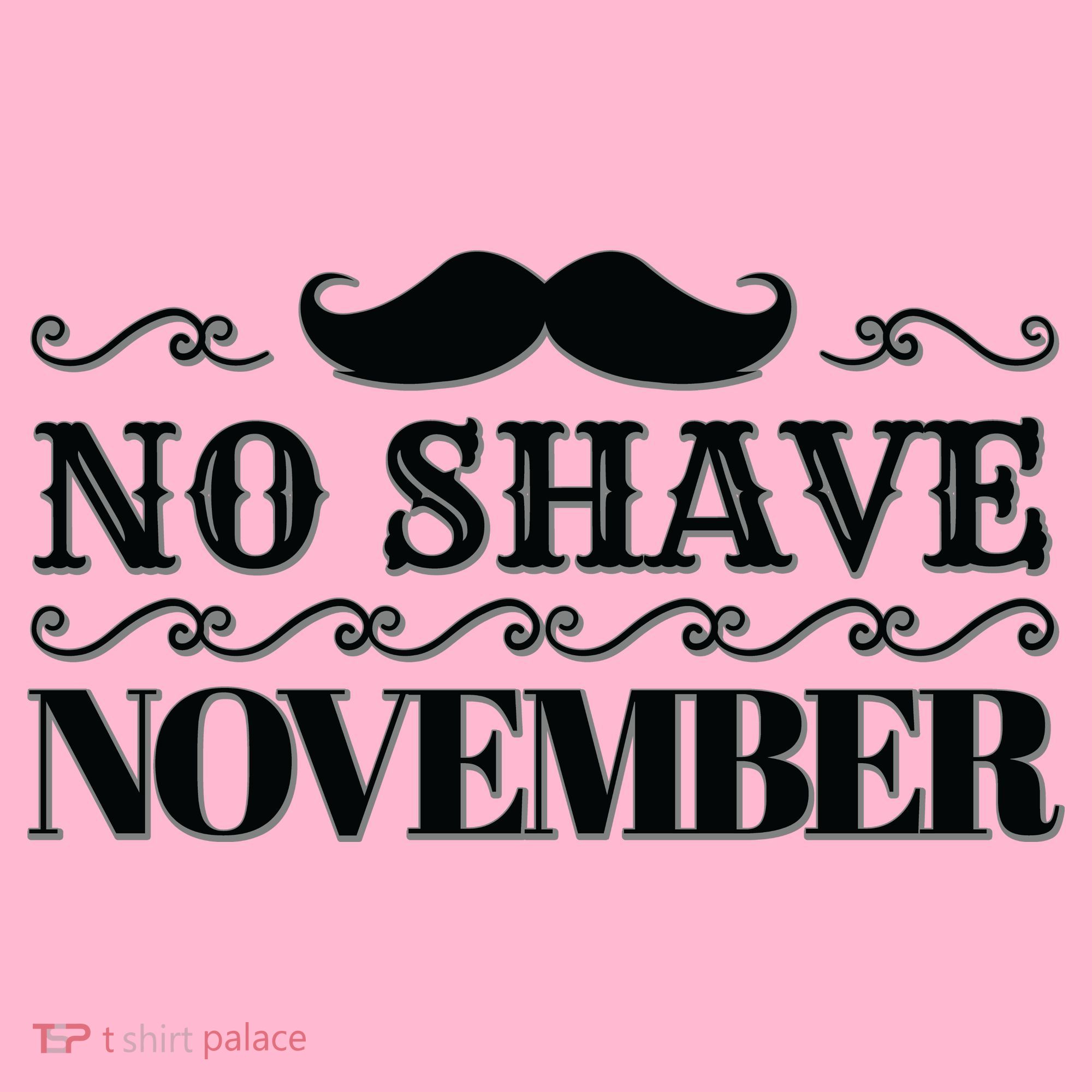 No Shave November Mustache Funny Coaster