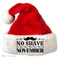 No Shave November Mustache Funny Santa Hat thumb 0