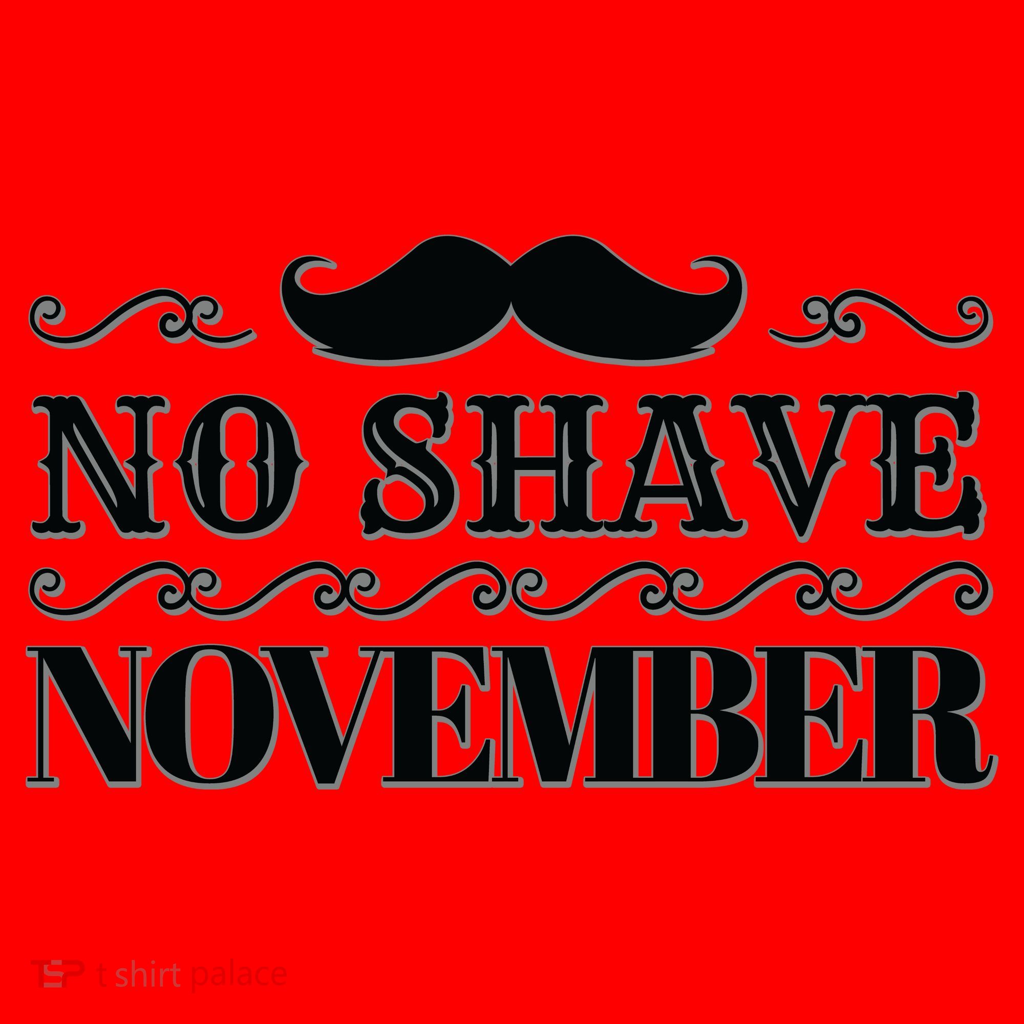 No Shave November Mustache Funny Santa Hat