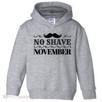 No Shave November Mustache Funny Toddler Hoodie thumb 0