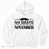 No Shave November Mustache Funny Hoodie thumb 0