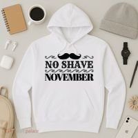 No Shave November Mustache Funny Hoodie thumb 3