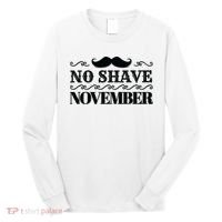No Shave November Mustache Funny Long Sleeve Shirt thumb 0