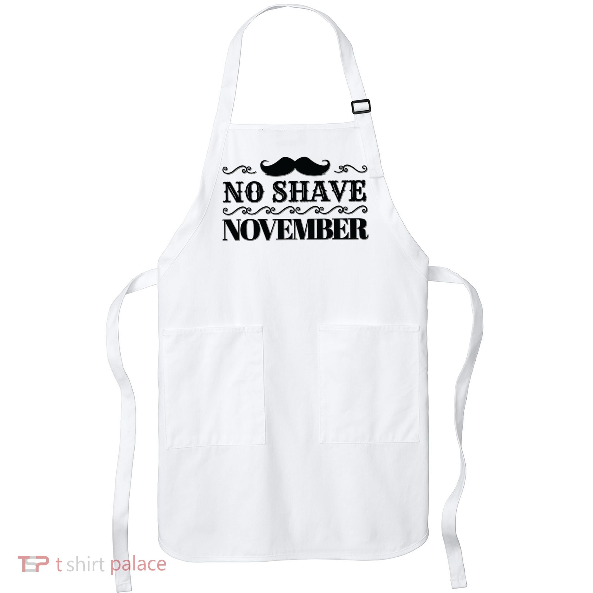 No Shave November Mustache Funny Apron