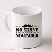 No Shave November Mustache Funny Coffee Mug thumb 0