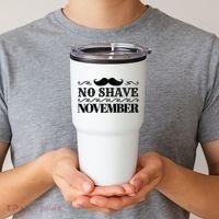 No Shave November Mustache Funny Tumbler thumb 2