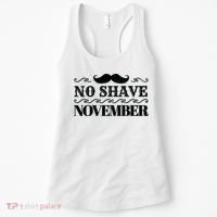 No Shave November Mustache Funny Women's Tank Top thumb 0