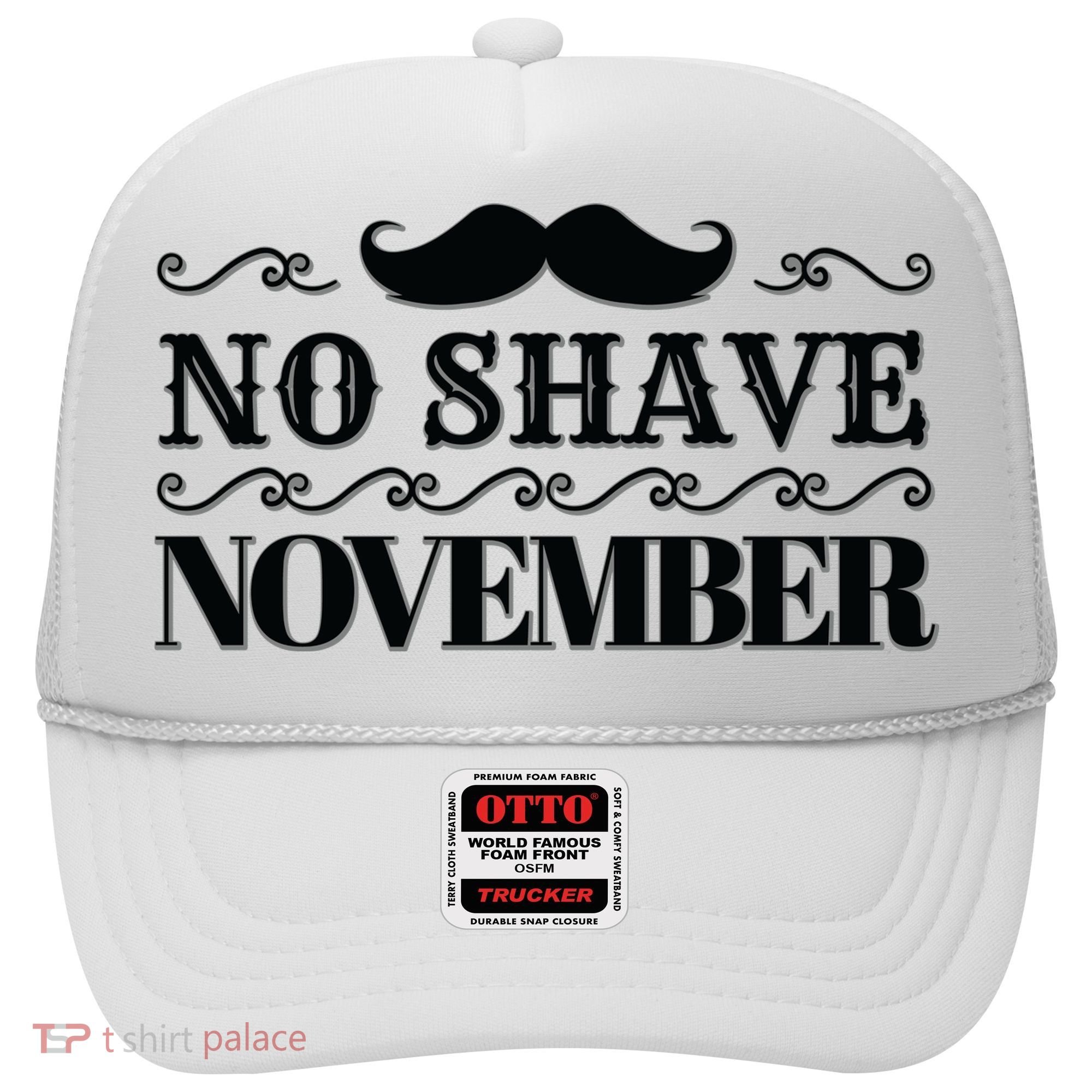 No Shave November Mustache Funny Hat