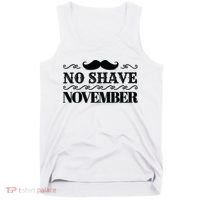 No Shave November Mustache Funny Tank Top thumb 0