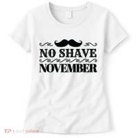 No Shave November Mustache Funny Women's T-Shirt thumb 0