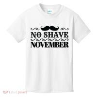 No Shave November Mustache Funny Kids T-Shirt thumb 0