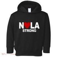 Nola Strong New Orleans Support Never Forget Toddler Hoodie thumb 0