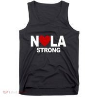 Nola Strong New Orleans Support Never Forget Tank Top thumb 0