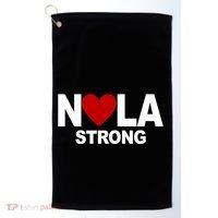 Nola Strong New Orleans Support Never Forget Golf Towel thumb 0