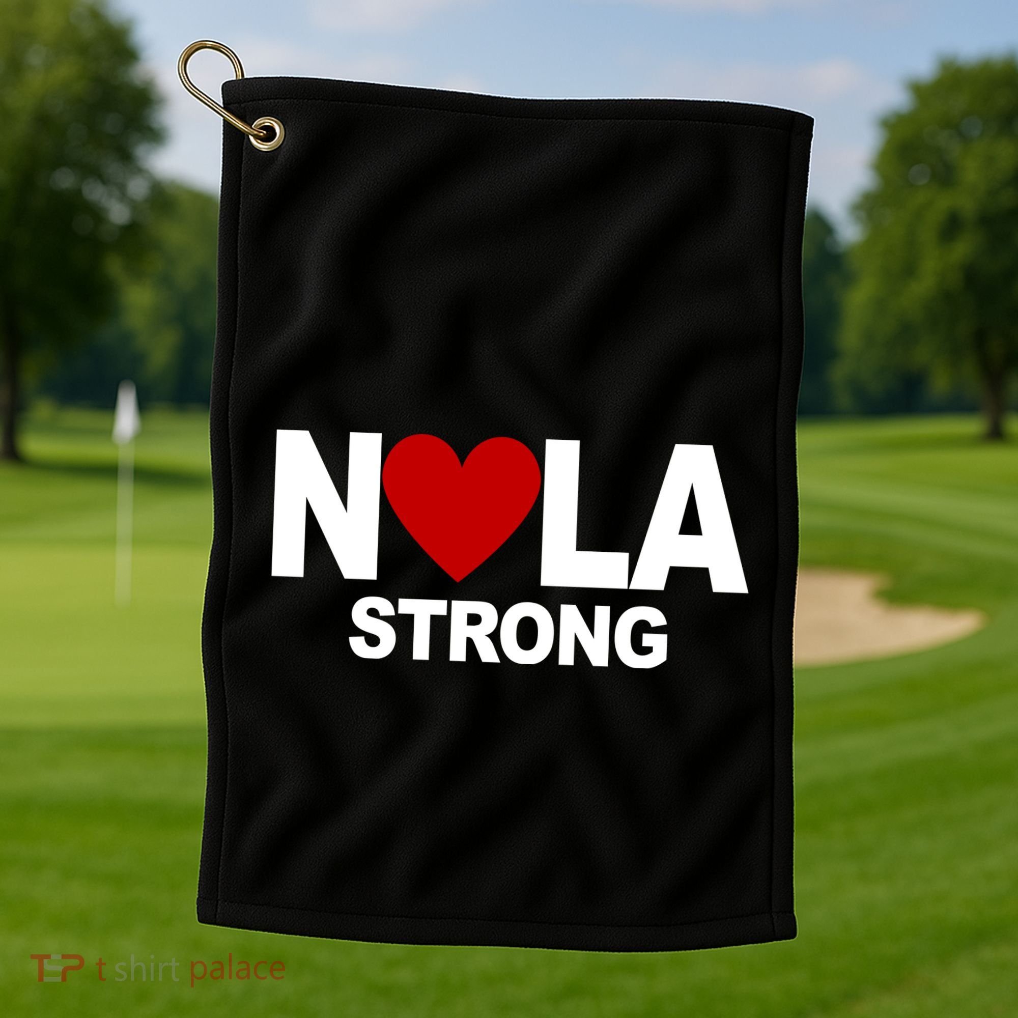 Nola Strong New Orleans Support Never Forget Golf Towel
