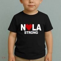 Nola Strong New Orleans Support Never Forget Toddler T-Shirt thumb 2