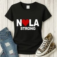 Nola Strong New Orleans Support Never Forget Women's T-Shirt thumb 3