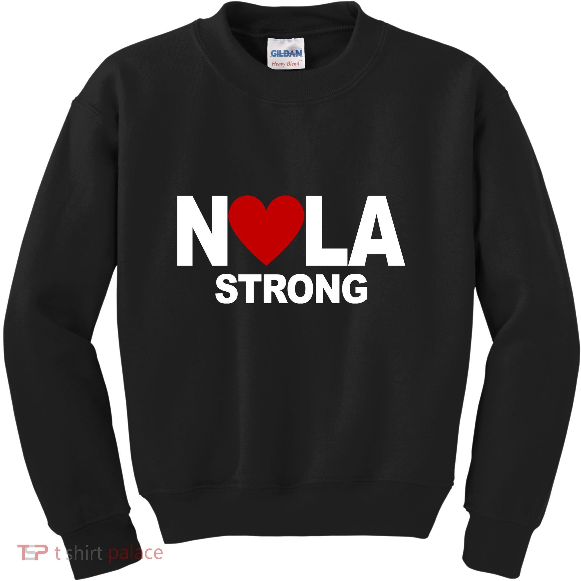 Nola Strong New Orleans Support Never Forget Kids Sweatshirt