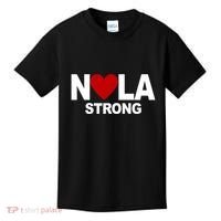 Nola Strong New Orleans Support Never Forget Kids T-Shirt thumb 0