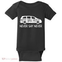 Never Say Never Sayings Minivan Cute Soccer Mom Goalkeepers Baby Bodysuit thumb 0