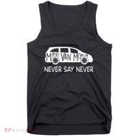 Never Say Never Sayings Minivan Cute Soccer Mom Goalkeepers Tank Top thumb 0