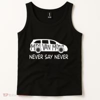 Never Say Never Sayings Minivan Cute Soccer Mom Goalkeepers Tank Top thumb 2