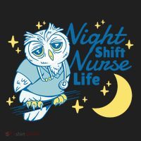 Night Shift Nurse Life Owl Women's Sweatshirt thumb 2