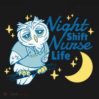 Night Shift Nurse Life Owl Backpack thumb 2