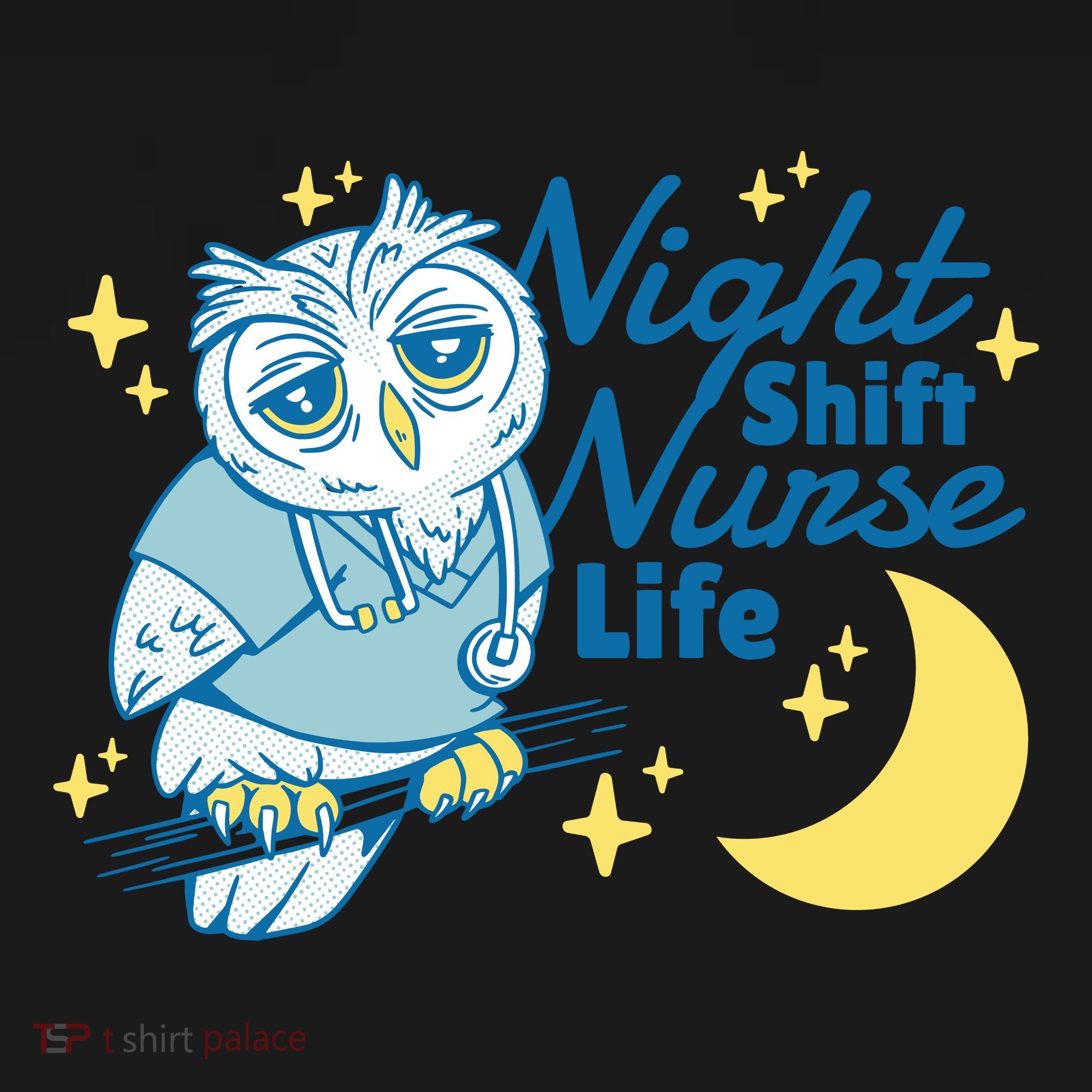 Night Shift Nurse Life Owl Backpack