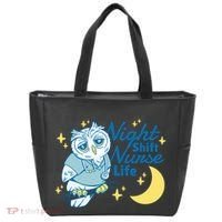 Night Shift Nurse Life Owl Tote Bag thumb 0